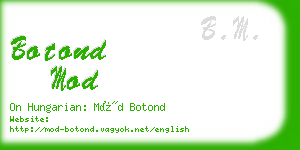 botond mod business card